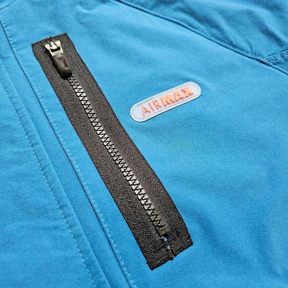 Nike Sportswear Air Max Woven Jacket Large L Blue Black Lined Logos FN0243-457 - Picture 13 of 16
